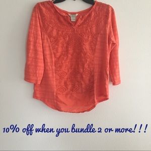 Lucky Brand Orange Top